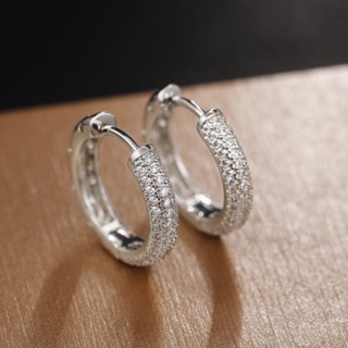 S925 Sterling Silver Zircon Brincos de Prata Zircon Moda Jóias Simples Brincos Estudantes Mulheres Atacado Presentes