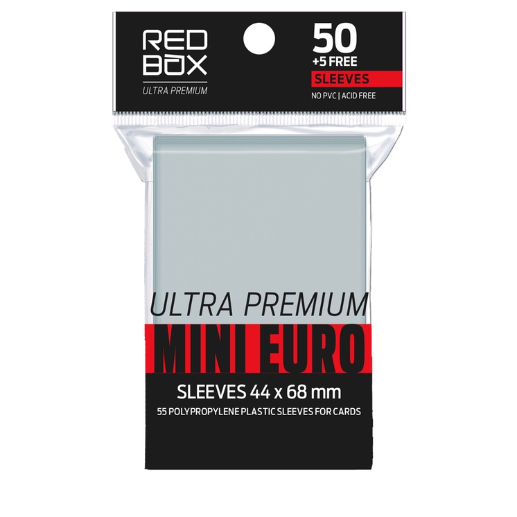 Sleeve Redbox Ultra Premium Mini Euro 44 x 68 mm - 50 unidades