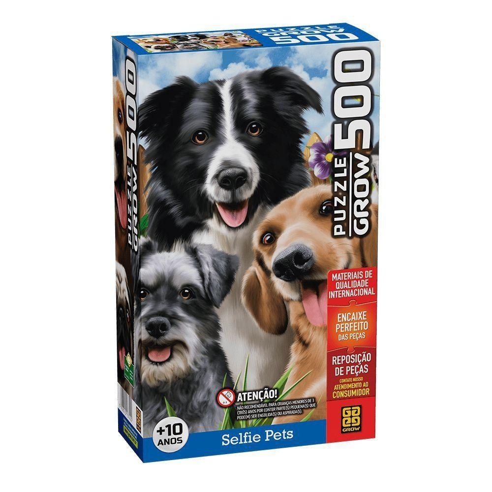 Quebra-Cabeça 500 Peças Selfie Pets - Grow