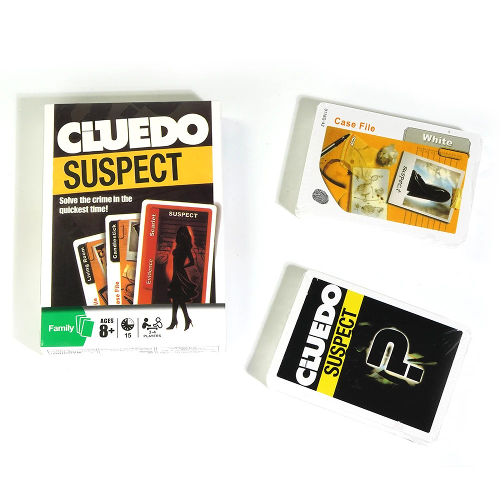 Jogo de Cartas Cluedo Suspect, Seja um Detetive Para Vencer