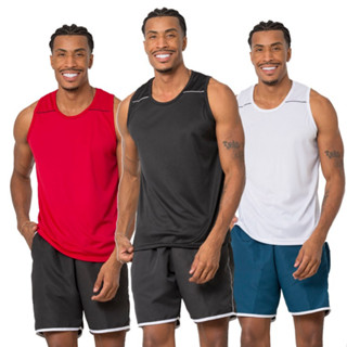 KIT COM 3 REGATA MASCULINA DRYFIT LISA LEVE CONFORTAVEL CAMISETA MASCULINA PARA ACADEMIA TREINO em Oferta na Shopee