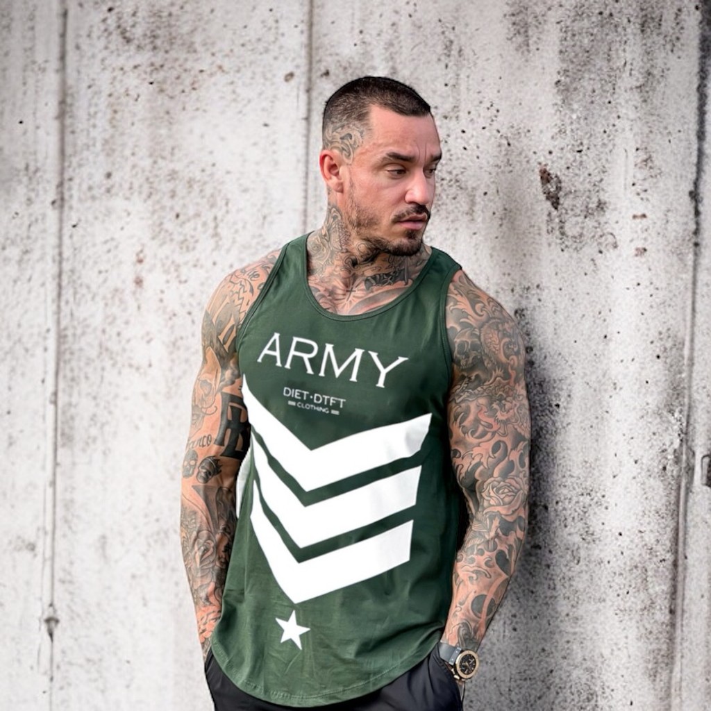 Regata Masculina DS Army Treino e Sair em Oferta na Shopee