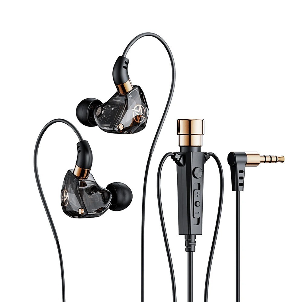 fone de ouvido esporte com cancelamento ruído fones com microfone dinâmico hd para gravação canto ao vivo KT-02 3.5mm em Oferta na Shopee