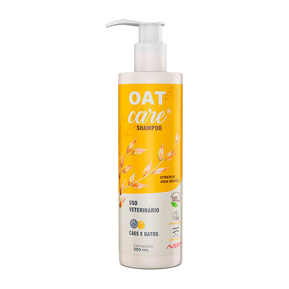 Shampoo Oat Care Para Cães e Gatos Avert 200ml