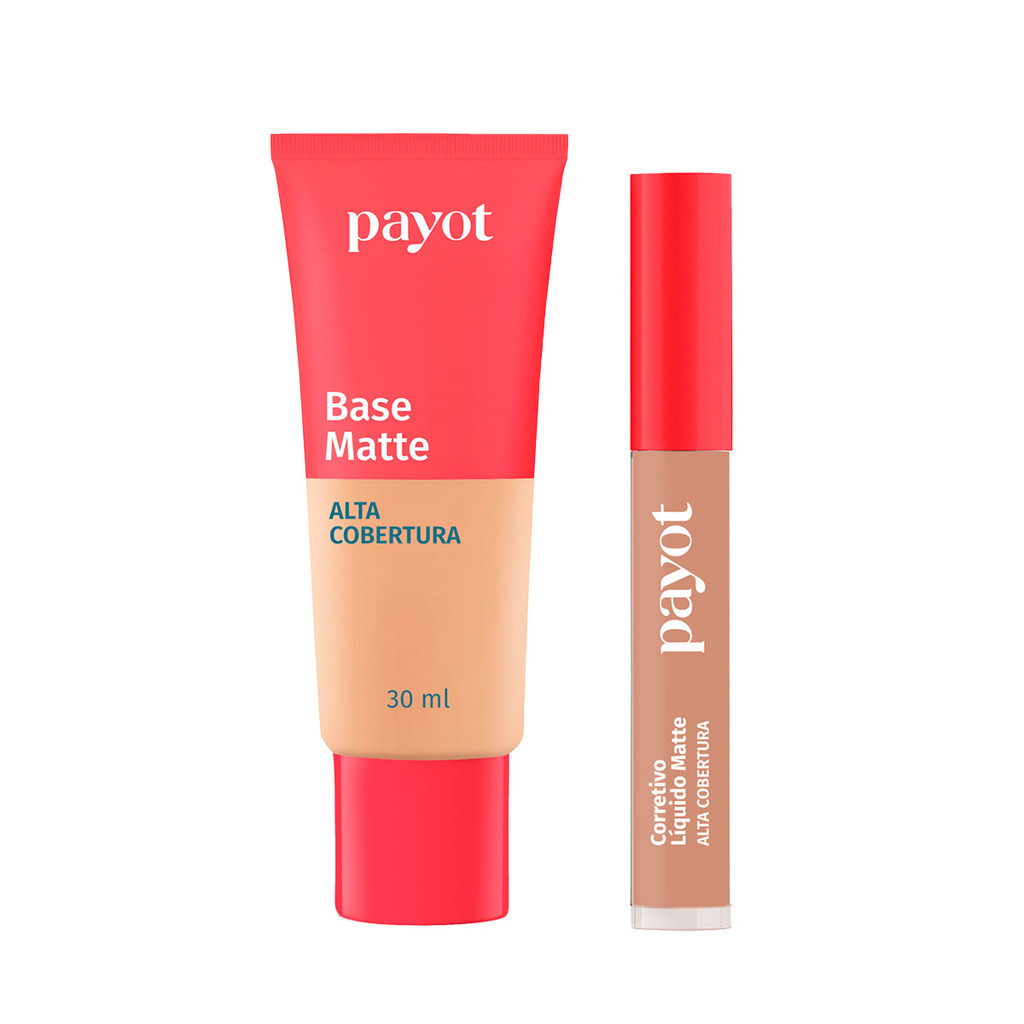 Kit Base  4.0 + Corretivo 3.0 Alta Cobertura Chérie Payot - 8 em Oferta na Shopee