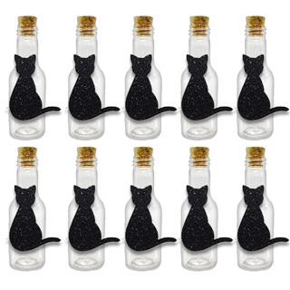 Garrafinha de Plástico com Aplique - Gato Halloween - 10 unidades - Rizzo em Oferta na Shopee