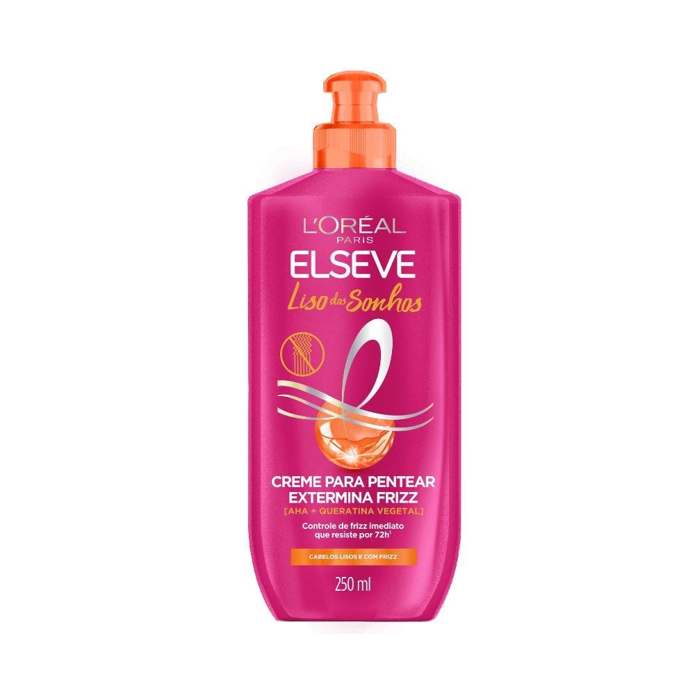 Creme de Pentear Elseve Liso Dos Sonhos AHA + Queratina Vegetal 250ml - Beauty