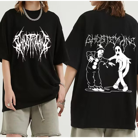 Camiseta Básica Streetwear Gosthemane Palhaço Fantasma Camisa Masculina 100% Algodão