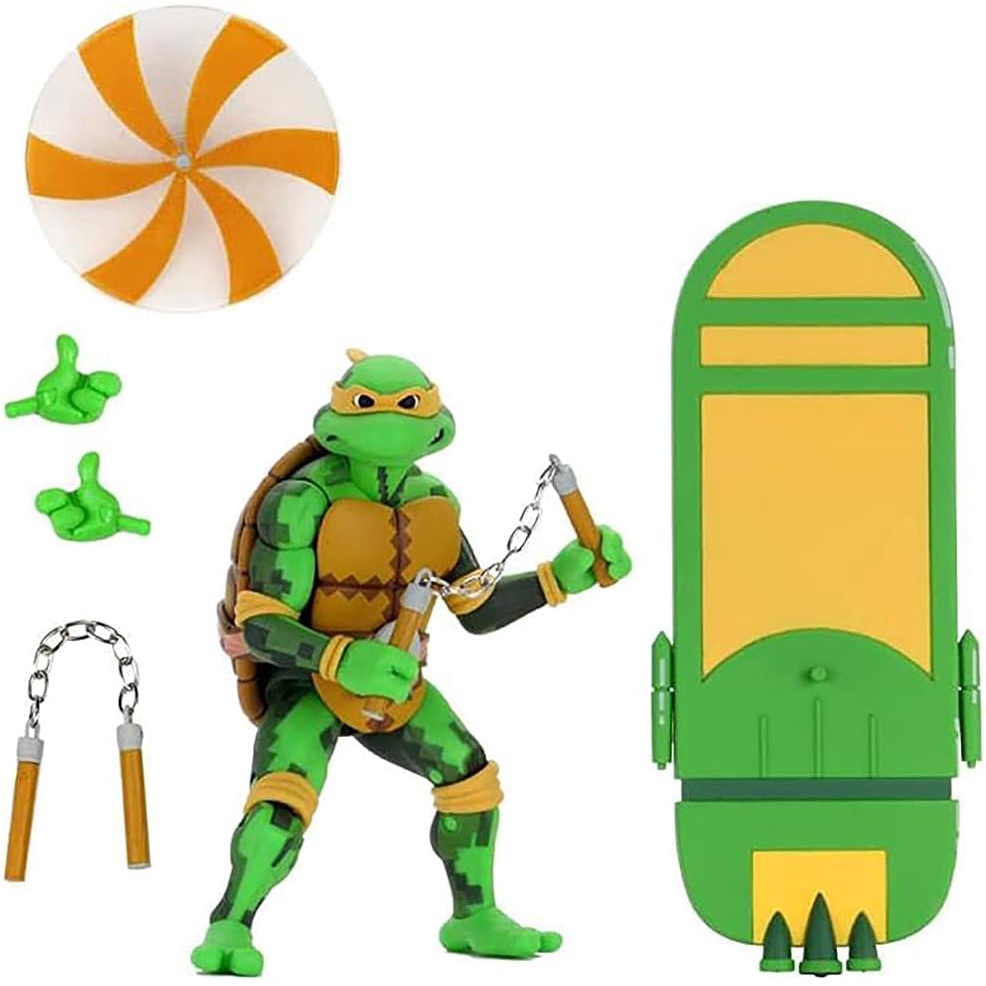 Tartaruga Ninja Michelangelo Turtles In Time Neca Original Licenciado 15cm