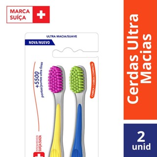 Escova Dental Elmex Ultra Soft com 2 unidades