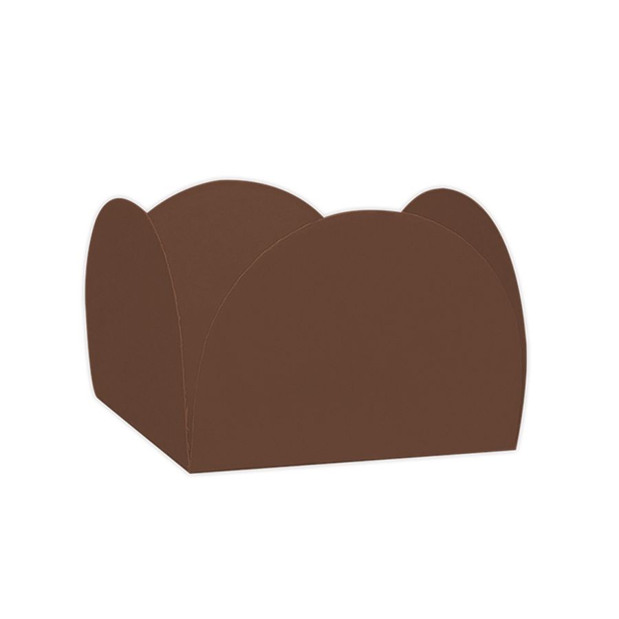 Forminhas para Doces 4 Pétalas Marrom 50 unidades NC Toys - Rizzo Distribuidora