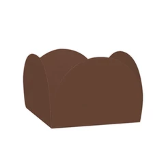 Forminhas para Doces 4 Pétalas Marrom 50 unidades NC Toys - Rizzo Distribuidora