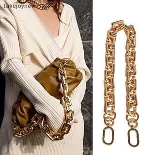 [takejoynewBR] Silver Gold 40cm 60cm Acrílico Corrente De Bolsas Em Alças Para De Bricolage Substituição Ombro Tbr