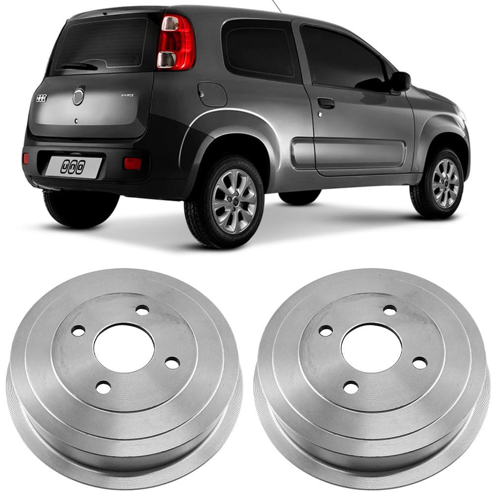 Par Tambor Freio Punto Uno 08/19 Tras S/cubo Hipper Freios