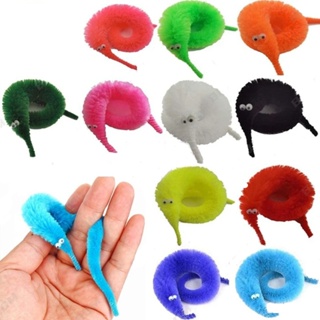 6 PCS/Adereços Mágicos Lagarta de Pelúcia/Brinquedos Mágicos Divertidos em Oferta na Shopee