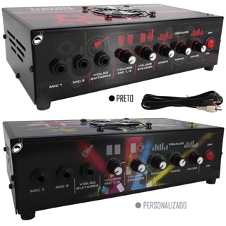 Amplificador de Mesa Trinity Turbo Dance 5.1 300W RMS 2 Canais - Ideal Para Som de Igrejas Lojas Casa em Oferta na Shopee