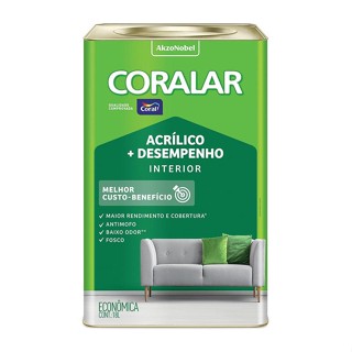 Tinta Coral Coralar Econômica Acrílica Fosca Branco 18 Litros