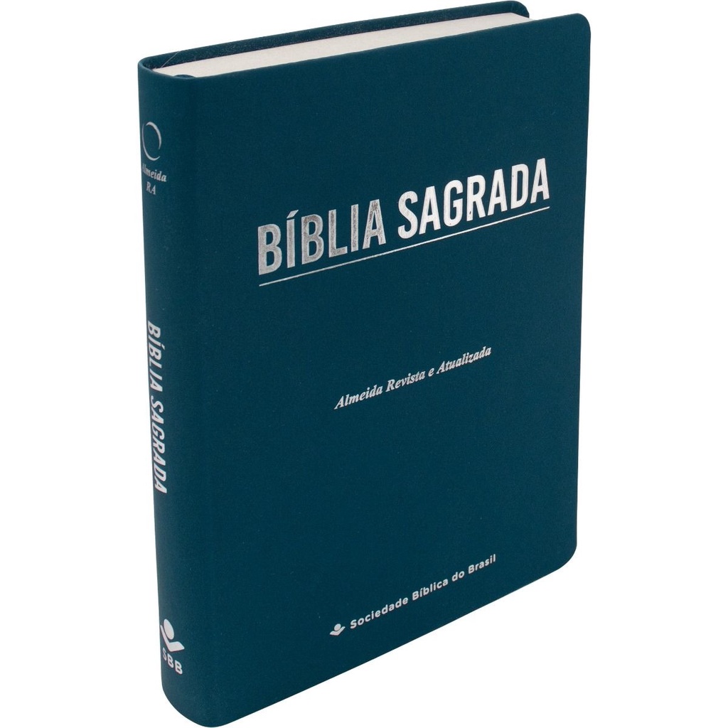 Bíblia Sagrada  ARA | Letra Gigante | Sintético Flexível | Azul Escuro