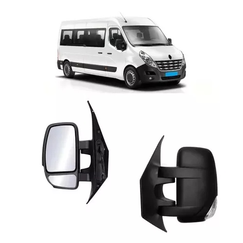 Retrovisor Master Elétrico Curto 2013 14 15 a 2023 C/Pisca