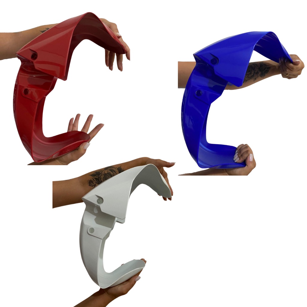 PARALAMA INQUEBRÁVEL CG 125 150 160 2014 á 2022 - AZUL, VERMELHO E BRANCO