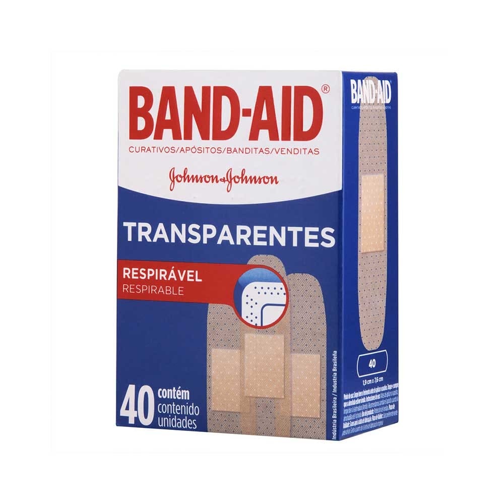 Band Aid Transparente c/40un em Oferta na Shopee