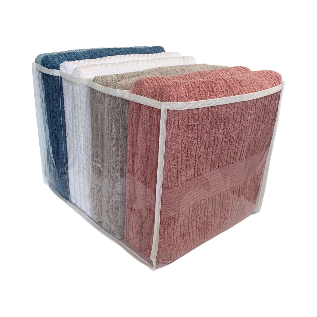 Colmeia Organizadora Toalha Banho Banhão Lençol Moletom Plastico Grosso Resistente 4 Nichos 30x40x30