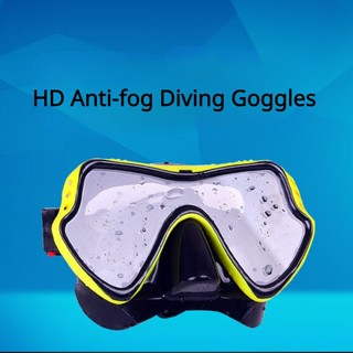 Óculos Submarinos Com Superfície De Silicone De Armação Grande Máscara De Mergulho Totalmente Seca Para Homens E Mulhere