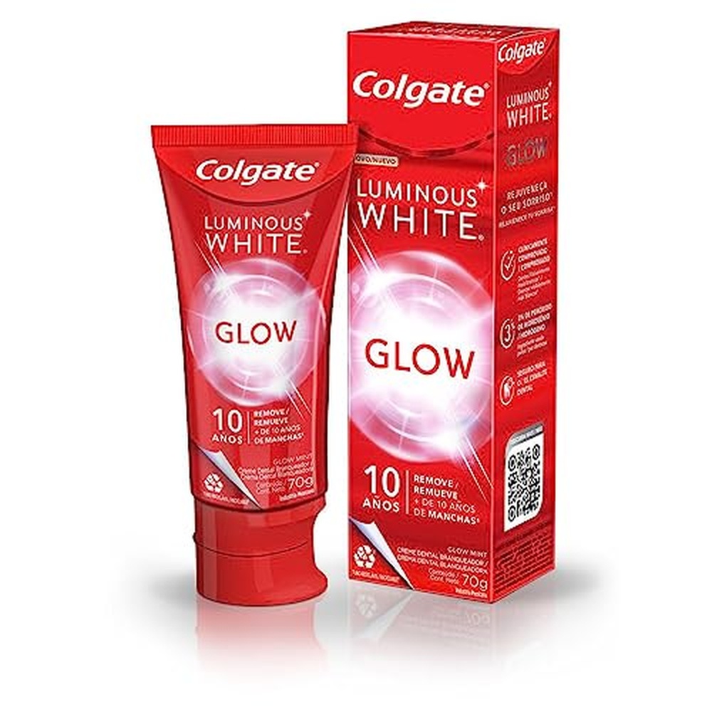 Creme Dental Colgate Luminous White Glow 70g em Oferta na Shopee