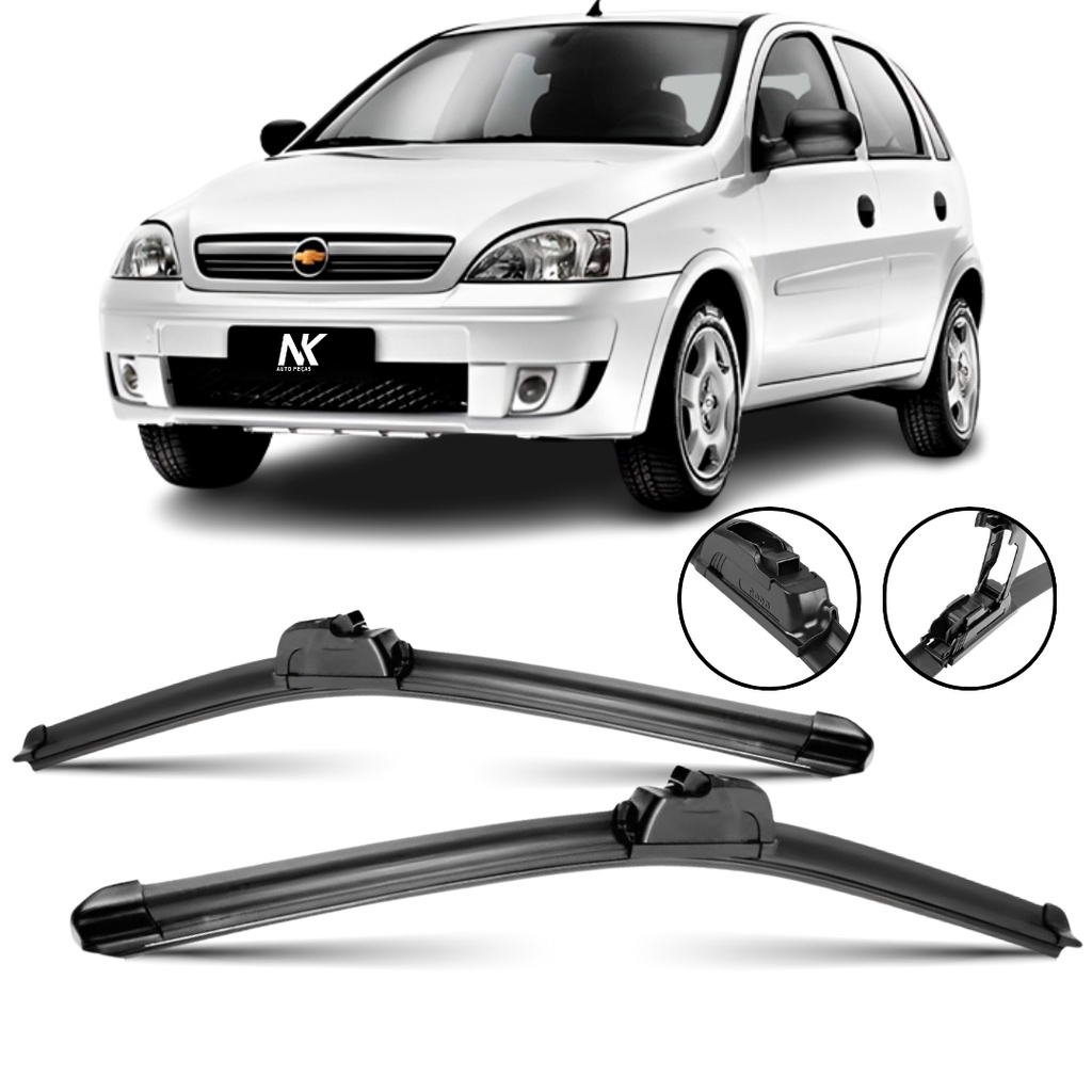 Par Palheta Limpador Parabrisa 20" 18" Corsa 2004 á 2012 em Oferta na Shopee