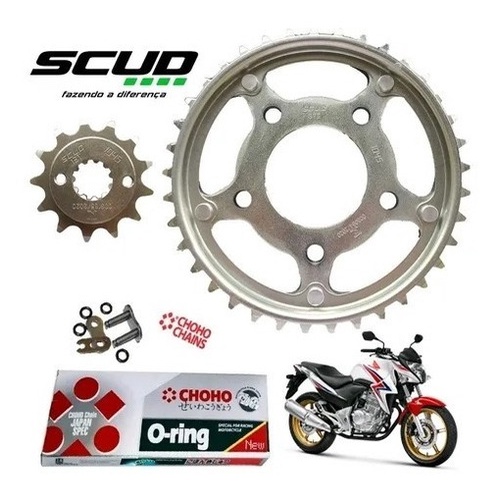 Kit Relação Honda Cb300 R Com Retentor Scud Transmissão em Oferta na Shopee