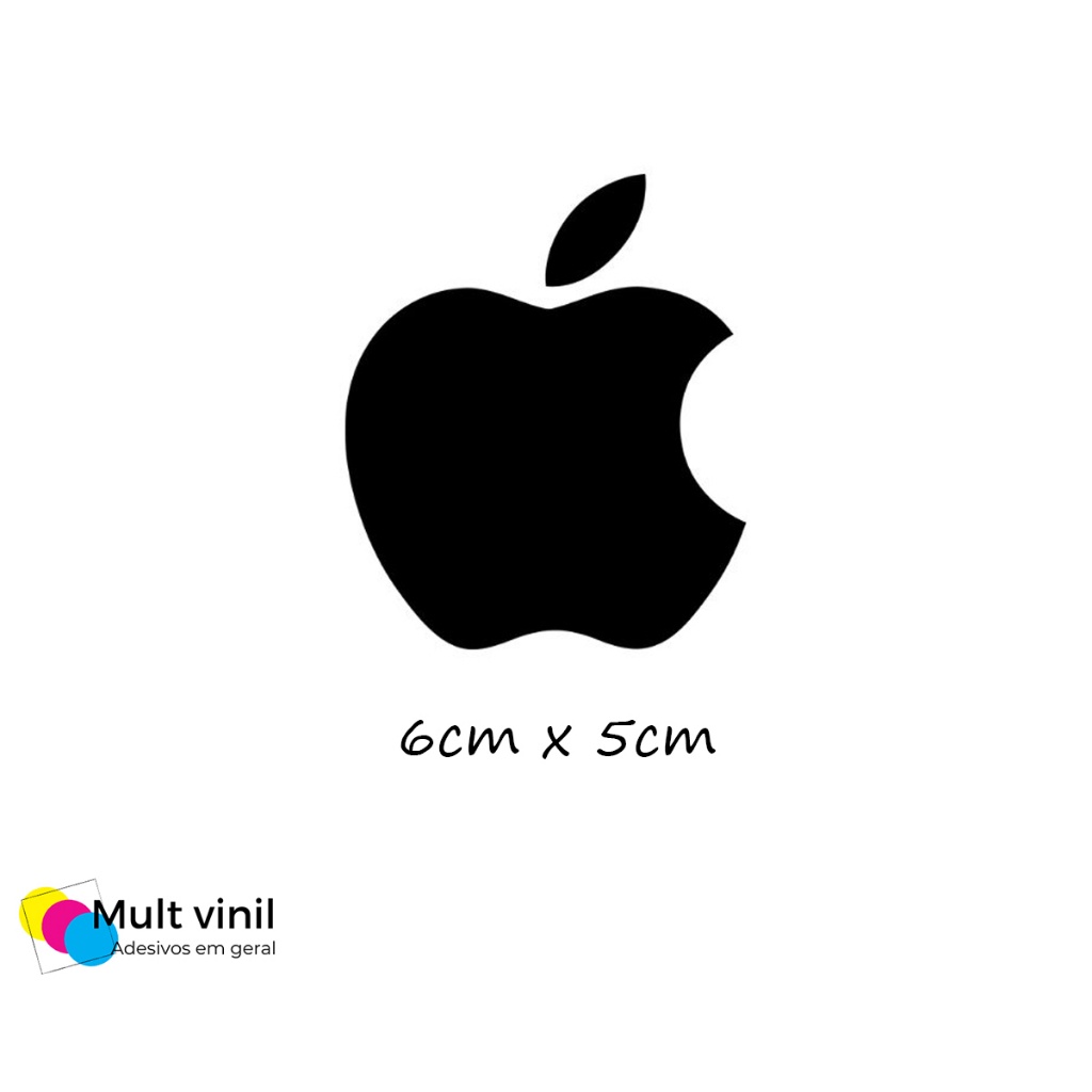 Adesivo Maçã Apple 6X5CM