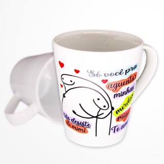Canecas Porcelana Sublimada Meme Flork Melhor Amigo Env 24h
