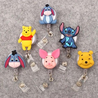 Disney Winnie The Pooh Retractable Badge Reel Para Enfermeira , Médico , Porta-Cartões , Escritório , Material Hospitalar , Menino , Cartão De Nome De Menina