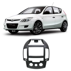 Moldura 2 Din i30 2008 até 2012 Ar Analógico Preto EPX 483