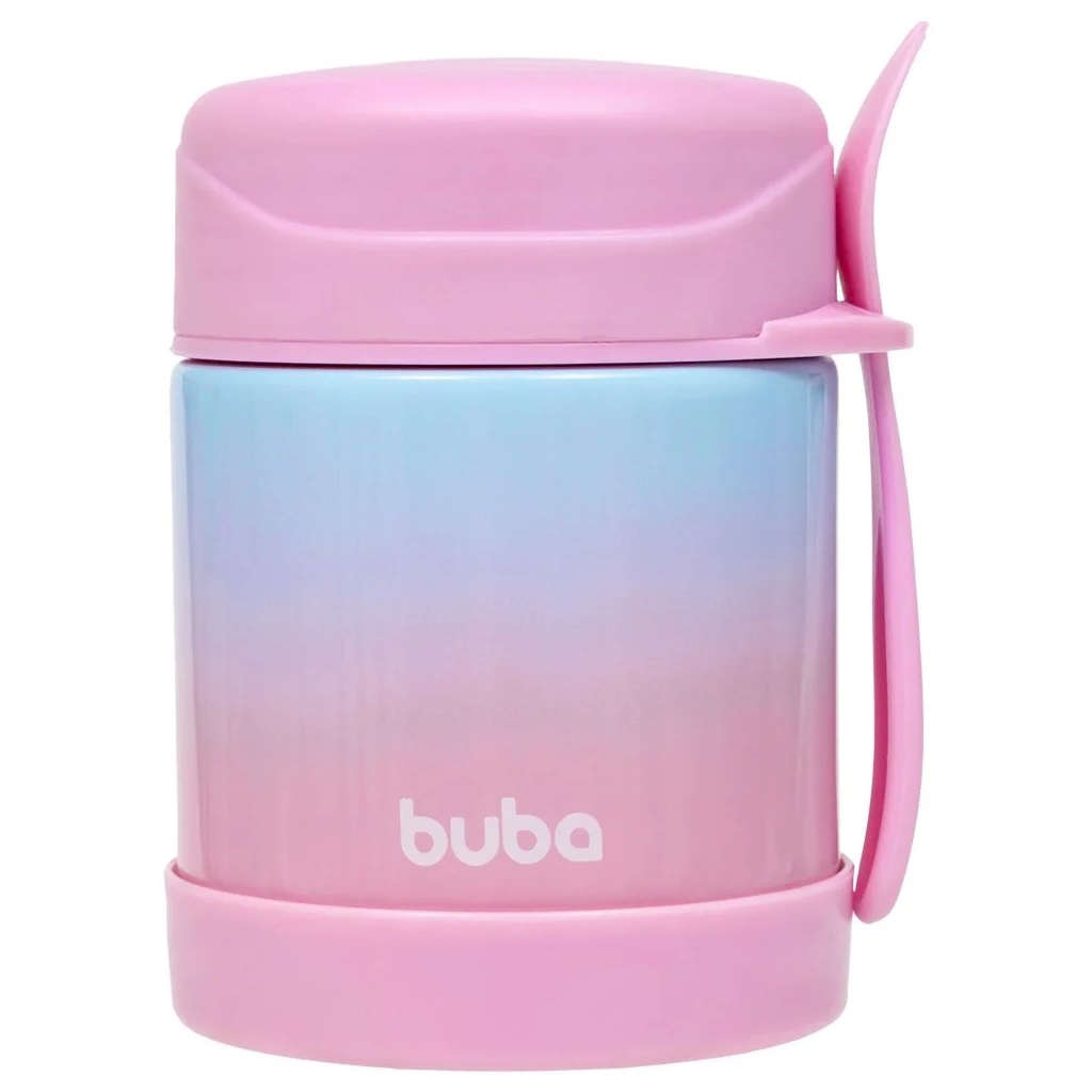 Pote Térmico Papinha Com Tampa E Parede Dupla Inox Bebê 17240 - Buba - Mom & Baby