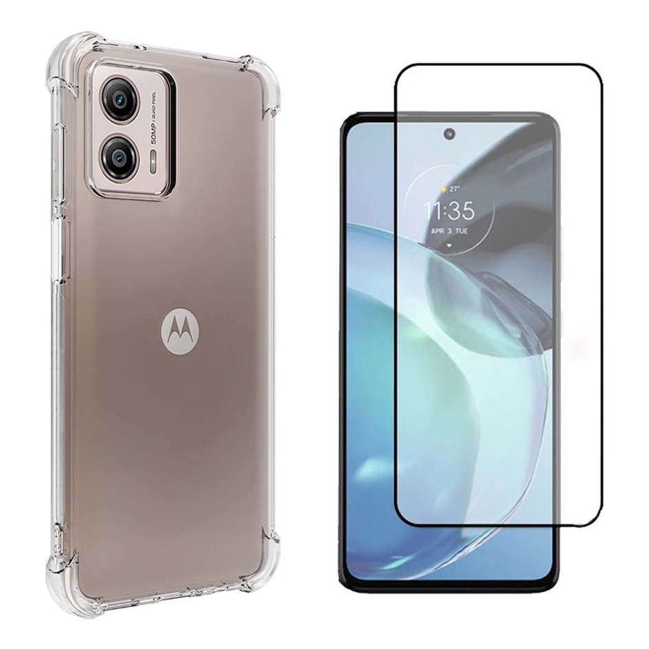 Capa Case Capinha Anti Impacto Compatível Com Moto G53 5G + Película 3D Vidro Temperado em Oferta na Shopee