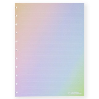 Bloco refil grande Rainbow pautado linha branca 120g com 30 folhas CIRG4023 Caderno Inteligente
