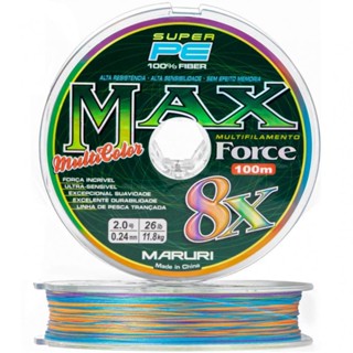 Linha Maruri Multifilamento Max Force 8X Multicolor