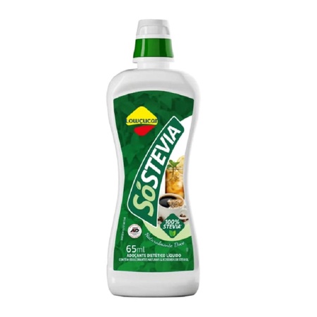 Adoçante 100% Só Stévia 65ml Lowçucar (SOSTEVIA)