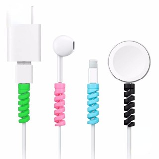 [desconto de atacado] Enrolador espiral de 2 peças é adequado para capa protetora de cabo de carregamento de fone de ouvido de cabo de dados USB