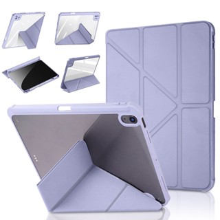 Estojo Acrílico Para 2022 iPad Air 5 9,7 5/6 2021 10,2 7/8/9a Geração 4 10,9 Pro 11 mini 6 Com Tampa Porta-Caneta