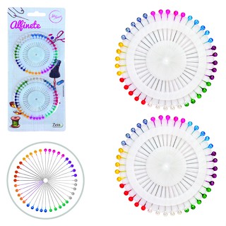 Alfinete Colorido Com 80 Peças Costura e Marcações