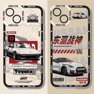 Anime Inicial D Carro Silicone Capa De Celular Para iPhone 11 13 12 14 15 Pro Max XS X XR 12 13 Mini 7 8 Plus SE 2020 Macia