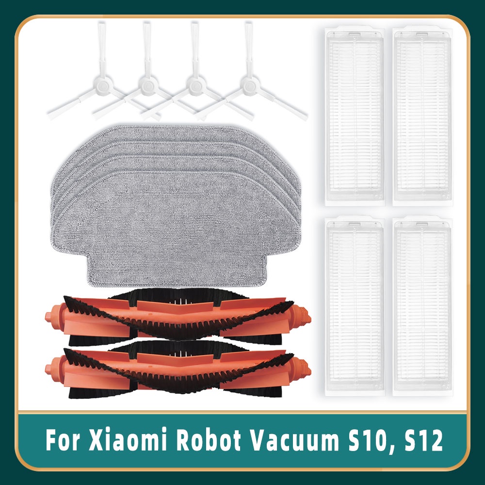 Para Xiaomi Robot Vacuum S10 S12 Robô Aspirador De Pó Acessórios Escova Principa
