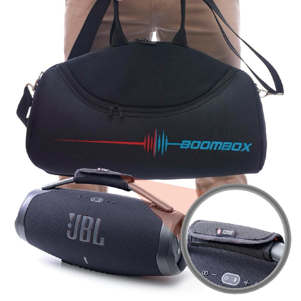 Kit Case Bolsa Bag Para Jbl Boombox 3 + Protetor de Alça e Ombro Premium