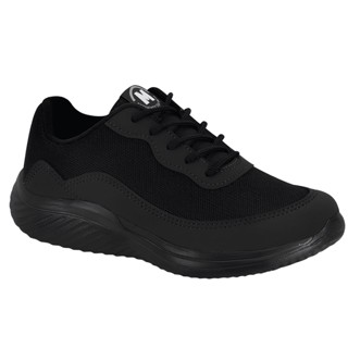 Tênis Infantil Molekinho Nylon Preto Volta As Aulas Preto Escola Colegial Colégio Meninos