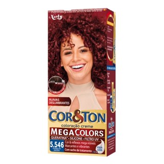 Tintura Creme Cor & Ton Megacolors Vermelho Amora 5.546