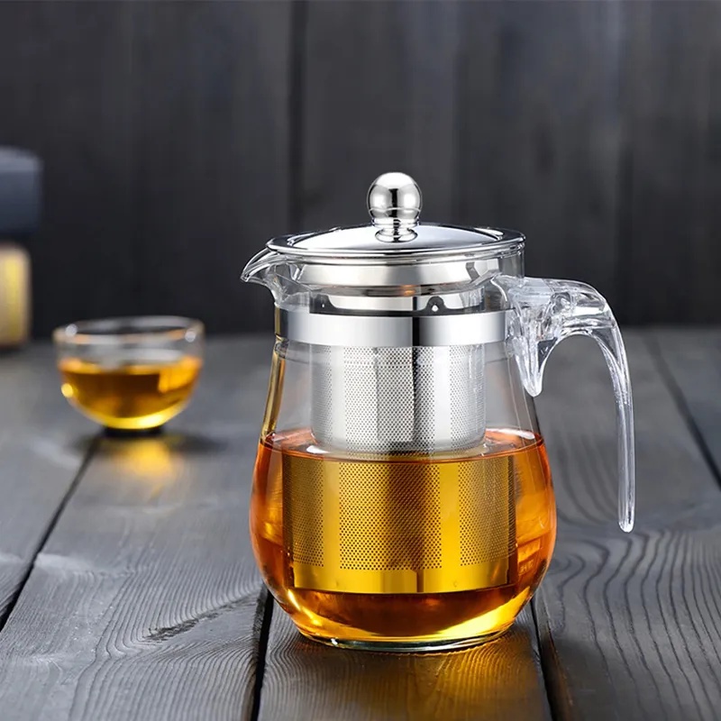 Chaleira Chá Vidro Infusor 900ml Bule Chá Promoção (Envio imediato)