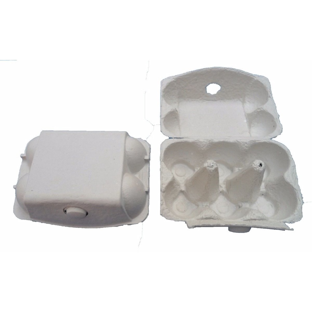 Mini Caixa Crú para 06 Ovos 50g - 01 unidade - Rizzo Embalagens