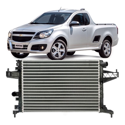 Radiador Eurus Agile Montana 1.4 1.8 2009 2010 2011 2012 2013 2014 2015 2016 2017 2018 2019 em Oferta na Shopee